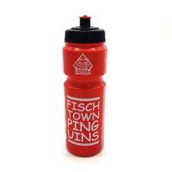 Fischtown Pinguins - Trinkflasche Rot - Schriftzug